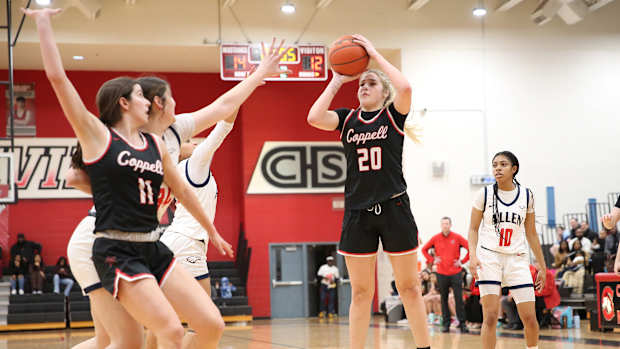 Coppell Allen Texas 6A UIL girls basketball bi-district playoffs 021323 Brian McLean 20